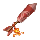 Red Crackling Firework