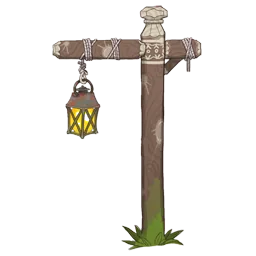 Log Cabin Short Lamp