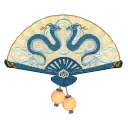 Maji Market Dragon Fan