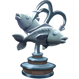 Silver Fishing Trophy