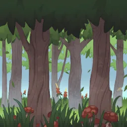Mushroom Woods Wallpaper