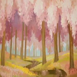 Windy Wisteria Wallpaper