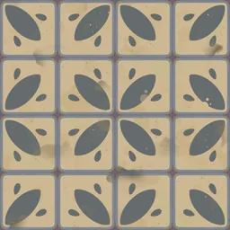 Blue Madder Tile Floor