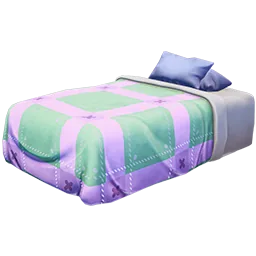 Cozy Camp Made Bed
