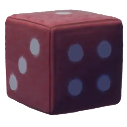 Red Six-Sided Die