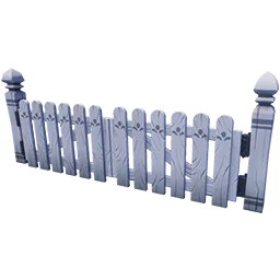 White Picket Double Gate