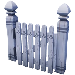 White Picket Swing Gate
