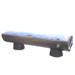 Large Snowy Bench