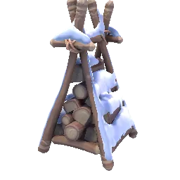 Snowy Log Carrier
