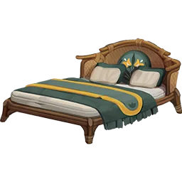 Lily Rattan Bed