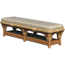 Lily Rattan Bench