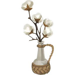 Lily Rattan Cotton Vase