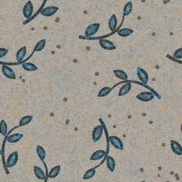Mosaic Vine Tile Floor
