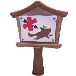 Maji Market No Hunt Sign